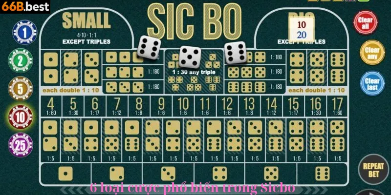 Loại hình cược sicbo 66b